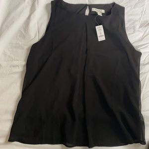 WHBM black sleeveless top!